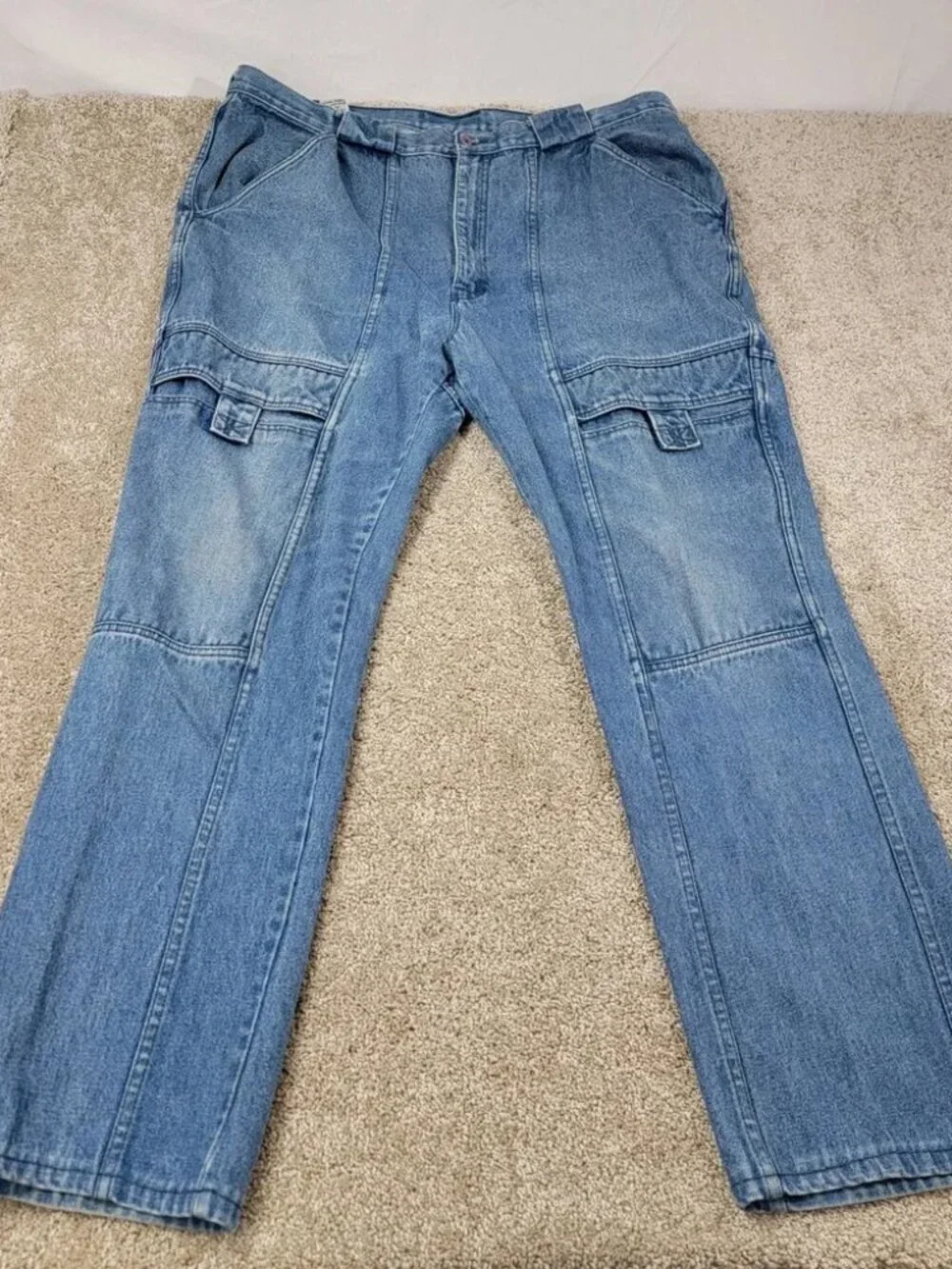 Cargo Pants Mens Blue Jeans Carpenter